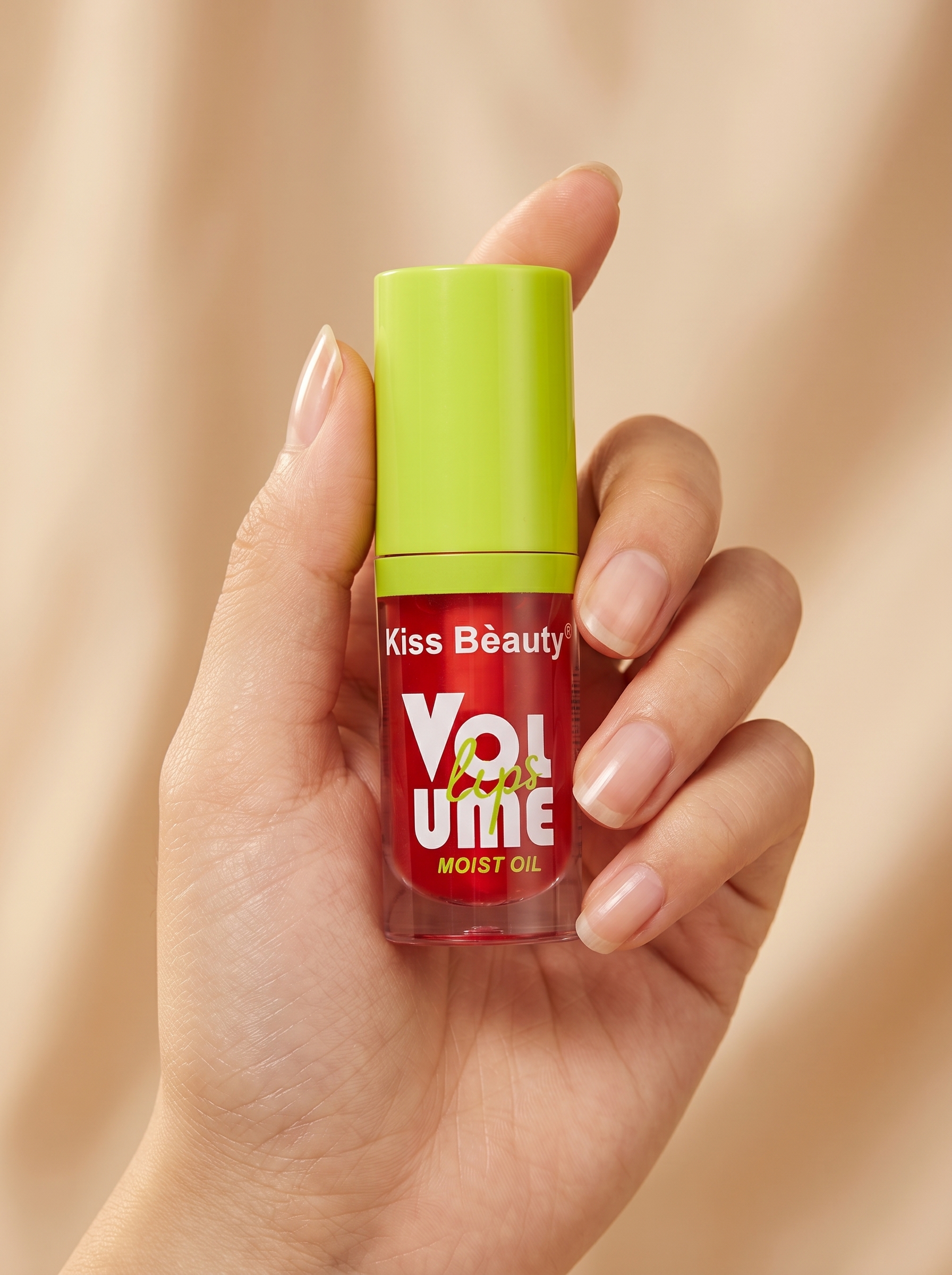 Aceite de Labios Efecto Volumen Kiss Beauty – 8 Tonos