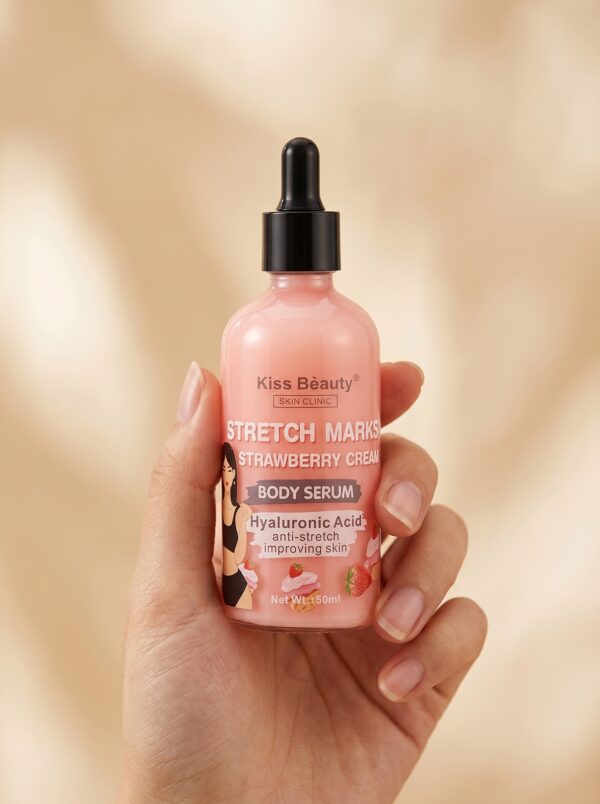 SERUM CORPORAL ANTI-ESTRIAS DE ÁCIDO HIALURÓNICO Y FRESAS 100ML