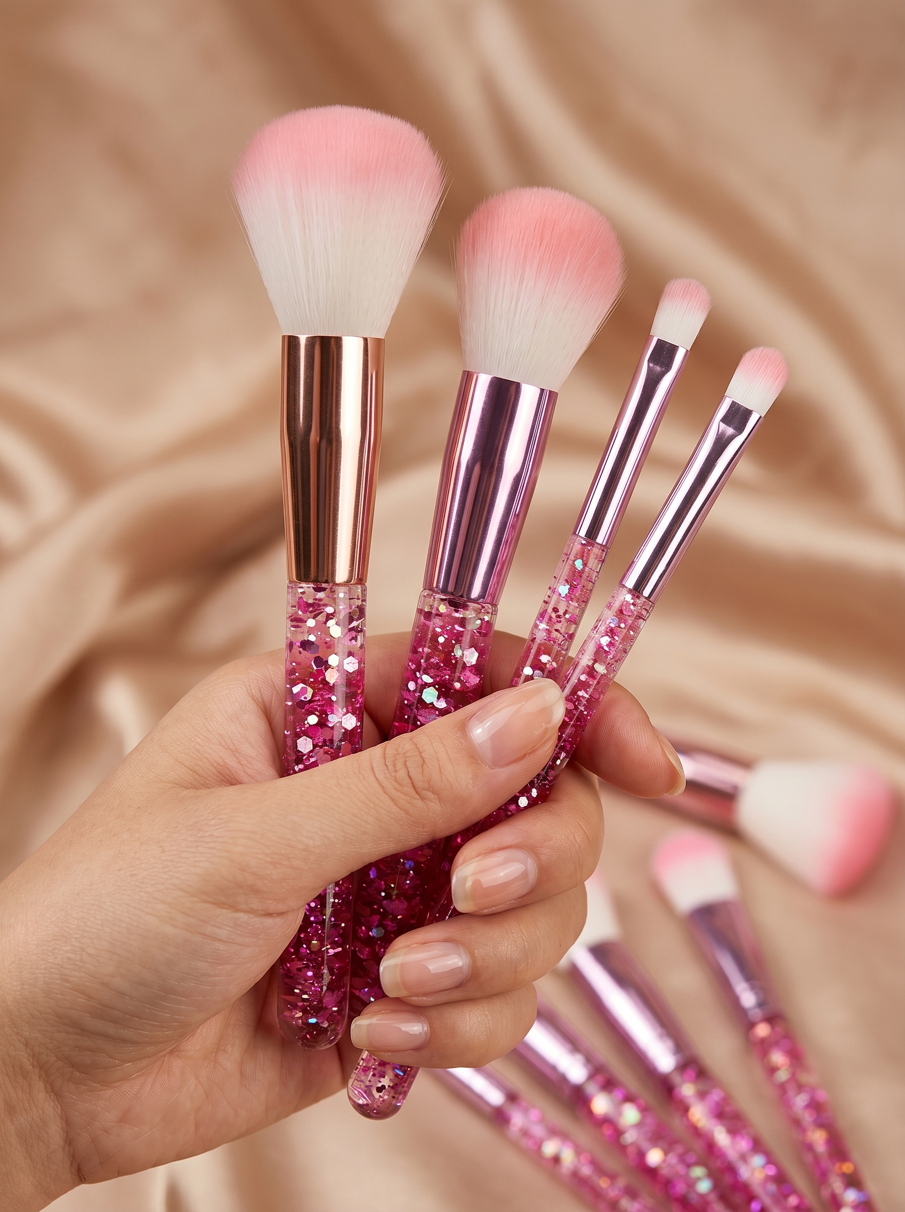SET DE BROCHA DE MAQUILLAJE DE 9 PIEZAS